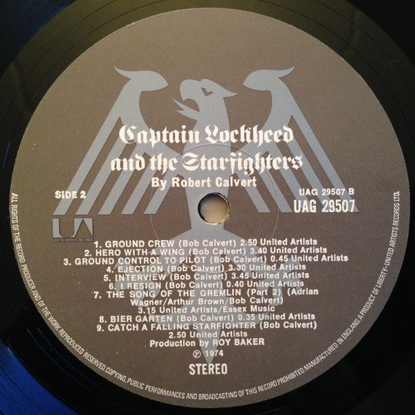 Robert Calvert – Captain Lockheed And The Starfighters - Vinyl LP, Album, Gatefold, UK 1974 (USED VG+)