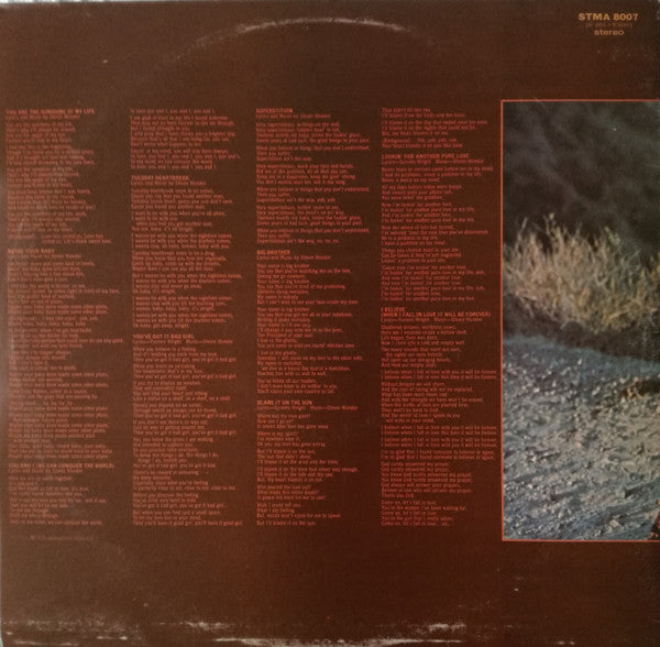 Stevie Wonder - Talking Book - Vinyl LP, Album, Stereo, 1973 (USED VG+)
