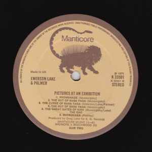 Emerson Lake & Palmer - Pictures At An Exhibition - Vinyl LP, Album, Reissue, Stereo, UK (USED NM)