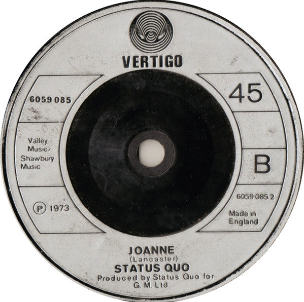 Status Quo – Caroline - Vinyl 7", 45 RPM, Single, UK 1973 (USED VG)