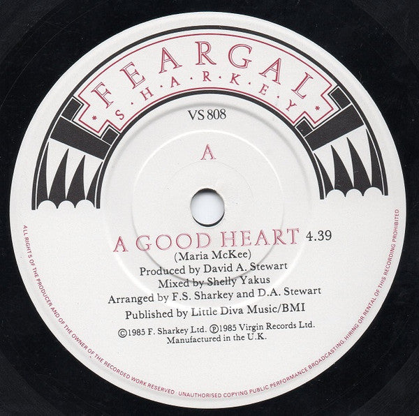 Feargal Sharkey - A Good Heart - Vinyl 7", 45 RPM, Single, UK 1985 (USED VG+)