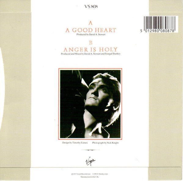 Feargal Sharkey - A Good Heart - Vinyl 7", 45 RPM, Single, UK 1985 (USED VG+)