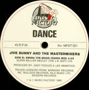 Jive Bunny And The Mastermixers – Swing The Mood - Vinyl 12", 45 RPM, Single, UK 1989 (USED VG)