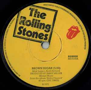 The Rolling Stones – Brown Sugar / Bitch / Let It Rock - Vinyl 7", 45 RPM, Single, UK 1971 (USED VG)