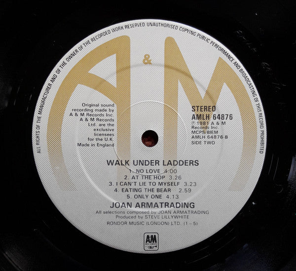 Joan Armatrading – Walk Under Ladders - Vinyl LP, Album, UK 1981 (USED VG+)