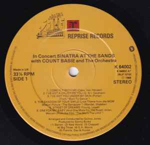Frank Sinatra With Count Basie & The Orchestra -Sinatra At The Sands - 2 × Vinyl LP, Album, Reissue, Stereo, UK (USED VG+)
