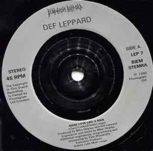Def Leppard - Make Love Like A Man - Vinyl 7", 45 RPM, Single, UK 1992 (USED VG+)