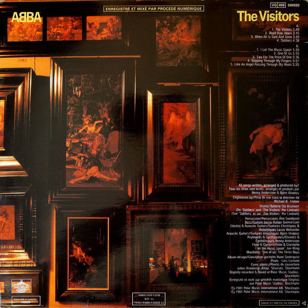 ABBA - The Visitors - Vinyl LP, Album, Stereo, 1981 (USED VG)