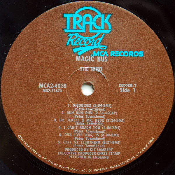 The Who - Magic Bus / The Who Sings My Generation - 2x Vinyl LP, Album, Compilation, Gatefold, 1974 (USED VG+)