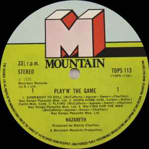 Nazareth - Play'n' The Game - Vinyl LP, Album, Stereo, UK 1976 (USED NM)