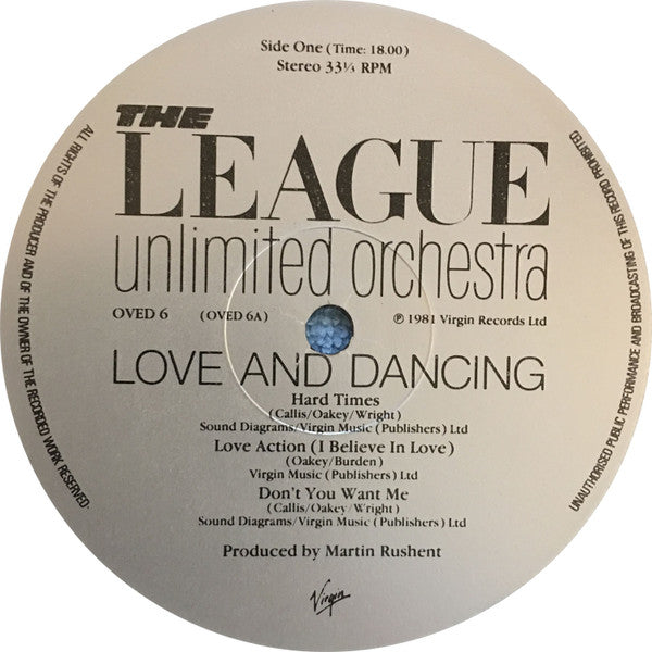 The League Unlimited Orchestra - Love And Dancing - Vinyl LP, Album, UK 1982 (USED G+)