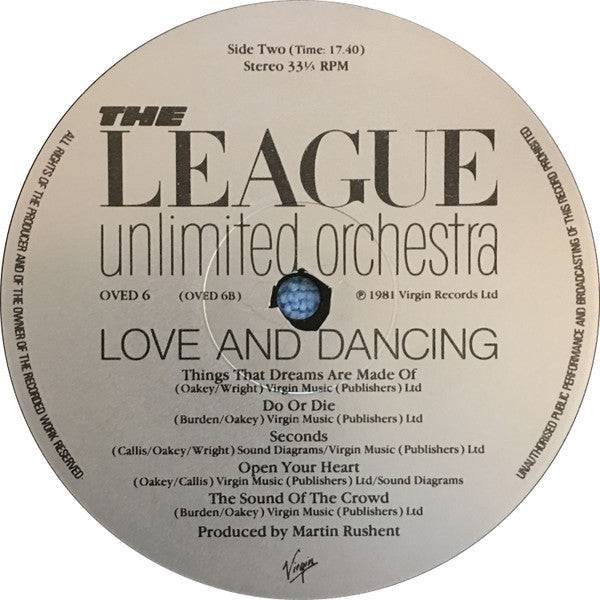 The League Unlimited Orchestra - Love And Dancing - Vinyl LP, Album, UK 1982 (USED G+)
