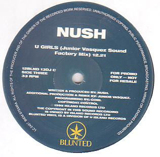 Nush – U Girls (Look So Sexy) - Vinyl 12", 33 ⅓ RPM, Promo, UK 1995 (USED VG+)