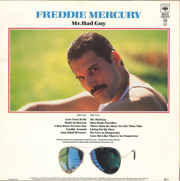 Freddie Mercury - Mr. Bad Guy - Vinyl LP, Album, Stereo, 1985 (VG+)