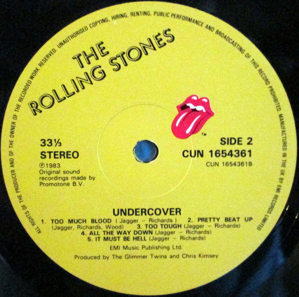 The Rolling Stones – Undercover - Vinyl LP, Album, UK 1983 (USED NM)