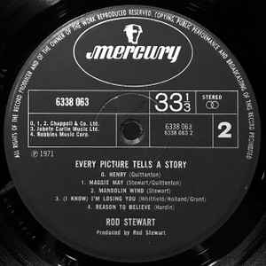 Rod Stewart – Every Picture Tells A Story - Vinyl LP, Album, Black Labels, UK 1971 (USED VG+)
