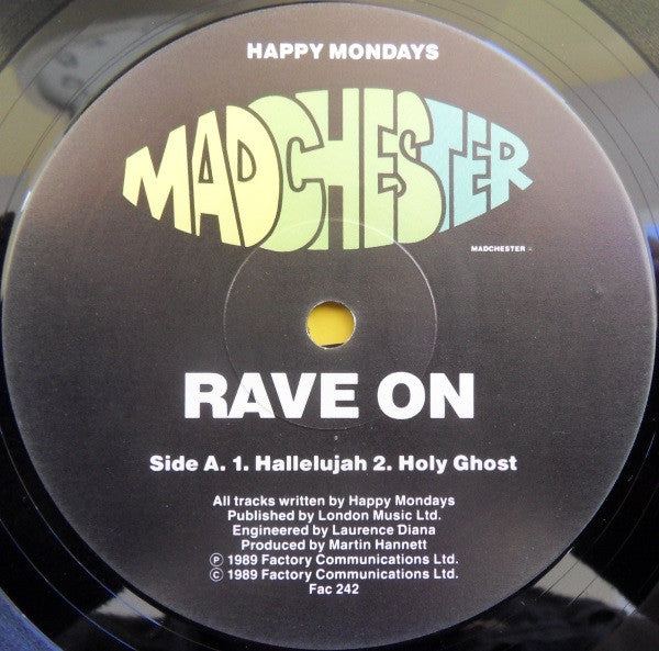 Happy Mondays – Madchester Rave On - Vinyl 12", 45 RPM, EP, UK 1989 (USED VG+)