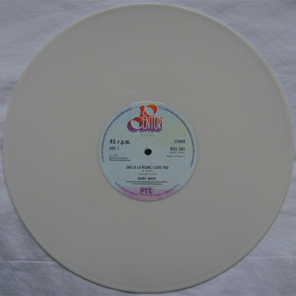 Barry White - Sha La La Means I Love You / It's Only Love Doing Its Thing - Vinyl 12", 45 RPM, Limited Edition, White, UK 1978 (USED VG+)