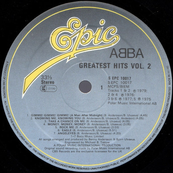 ABBA - Greatest Hits Vol. 2 - Vinyl LP, Compilation, Gatefold, UK (USED VG+)
