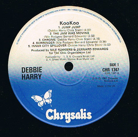 Debbie Harry – KooKoo - Vinyl LP, Album, UK 1981 (USED VG+)