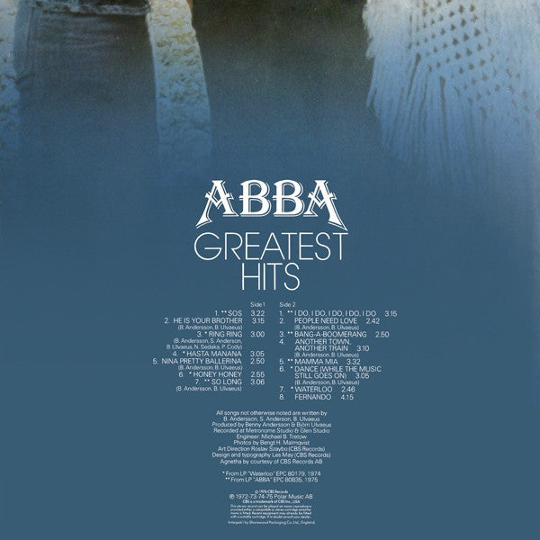 ABBA - Greatest Hits - Vinyl LP, Compilation, UK 1976 (USED VG)
