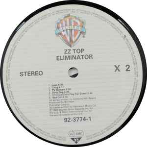 ZZ Top – Eliminator - Vinyl LP, Album, Stereo, UK 1983 (USED VG+)