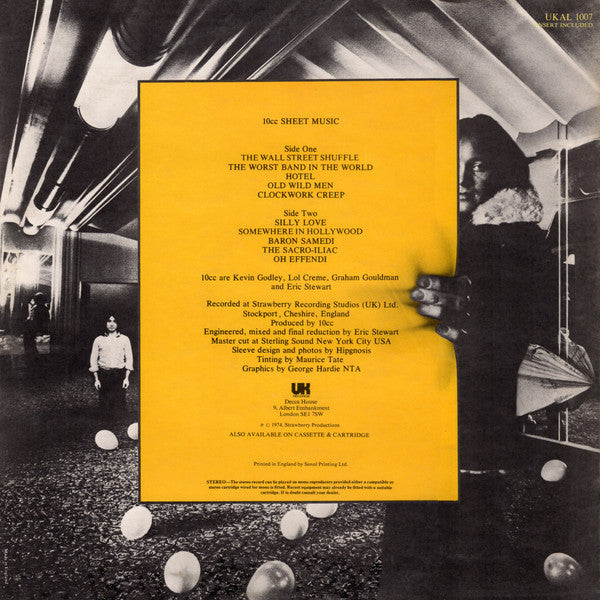 10cc – Sheet Music - Vinyl LP, Album, Stereo, UK 1974 (USED NM)