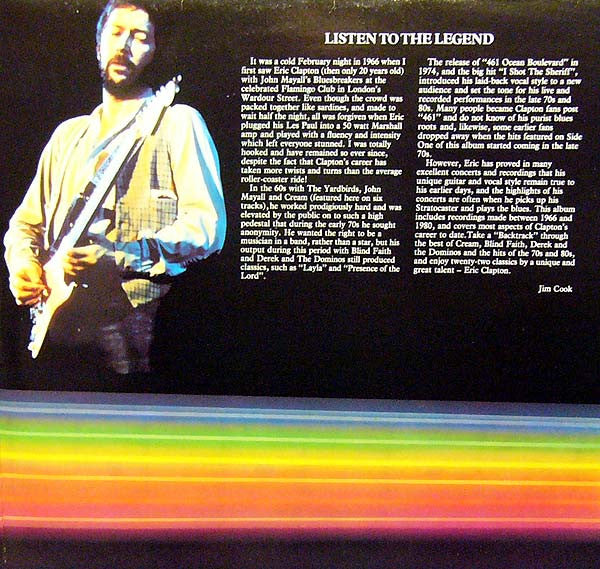 Eric Clapton - Backtrackin' - 2 x Vinyl LP, Album, Compilation, Stereo, UK 1984 (USED VG+)
