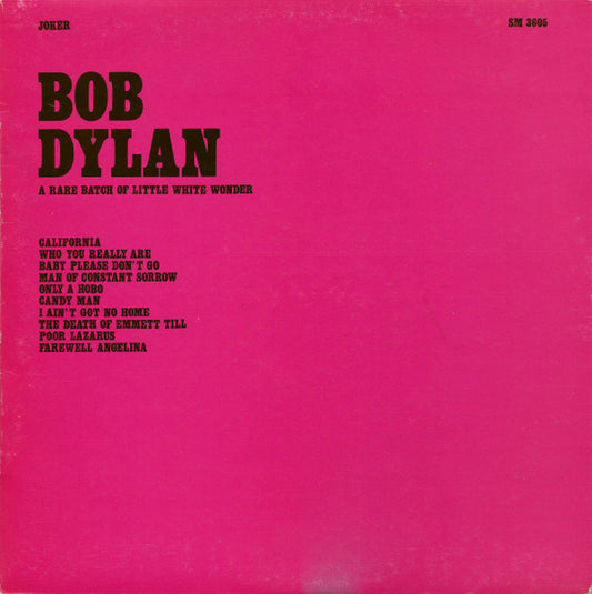 Bob Dylan - A Rare Batch Of Little White Wonder - Vinyl LP, Compilation, Unofficial Release (USED VG)