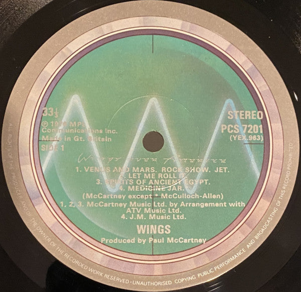 Wings - Wings Over America - 3 x Vinyl LP, Album, Stereo, UK 1976 (USED VG+)