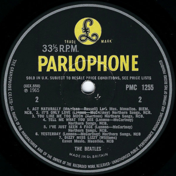 The Beatles – Help! - Vinyl LP, Album, Mono, UK 1965 (USED VG)