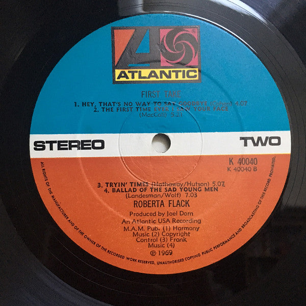 Roberta Flack – First Take - Vinyl LP, Album, Repress, Stereo, UK (USED VG)