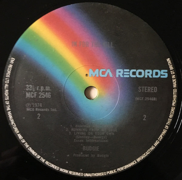 Budgie - In For The Kill! - Vinyl LP, Album, Stereo, UK 1974 (USED VG+)