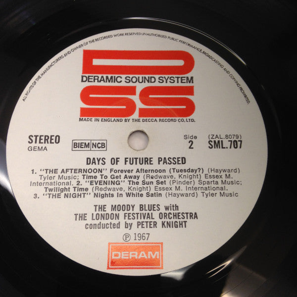 The Moody Blues With The London Festival Orchestra Conducted By Peter Knight – Days Of Future Passed - Vinyl, LP, Album, UK 1967 (USED VG+)