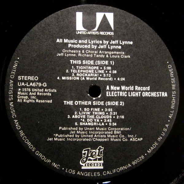 Electric Light Orchestra - A New World Record - Vinyl LP, Album, Stereo (USED VG)