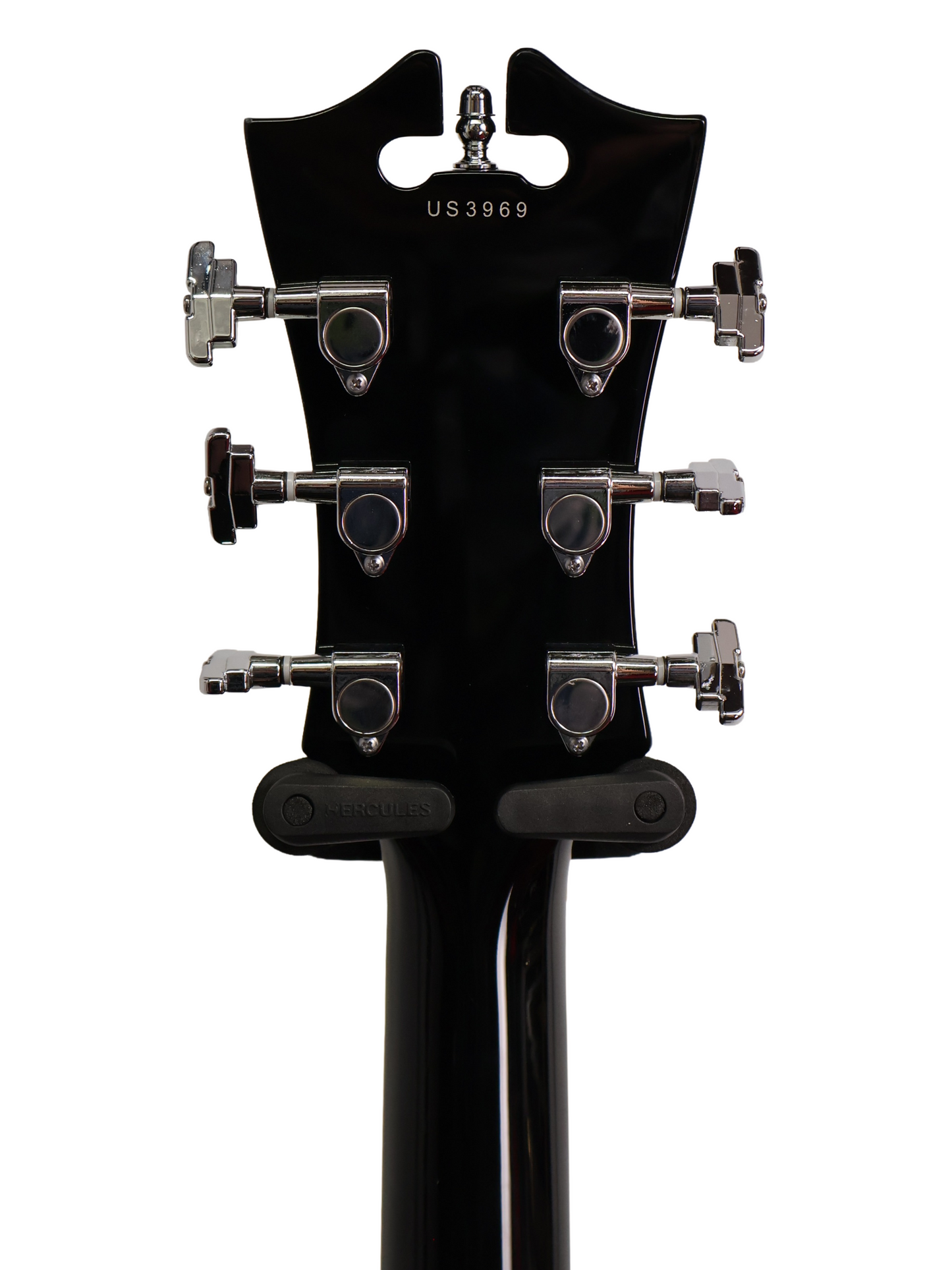 D'Angelico Premier DC Semi-Hollow, Stop-Bar, No F Holes, Black (2017)