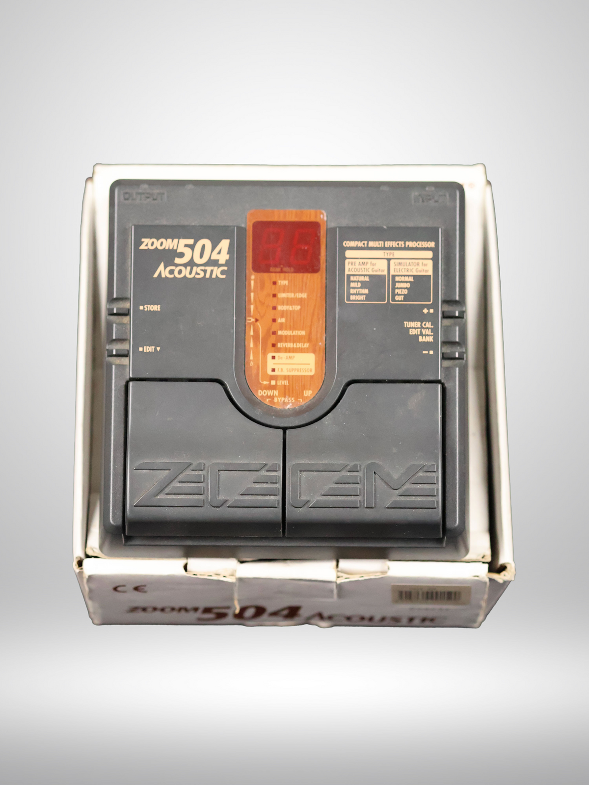 Zoom 504 Acoustic Multi-Effects Pedal, Used