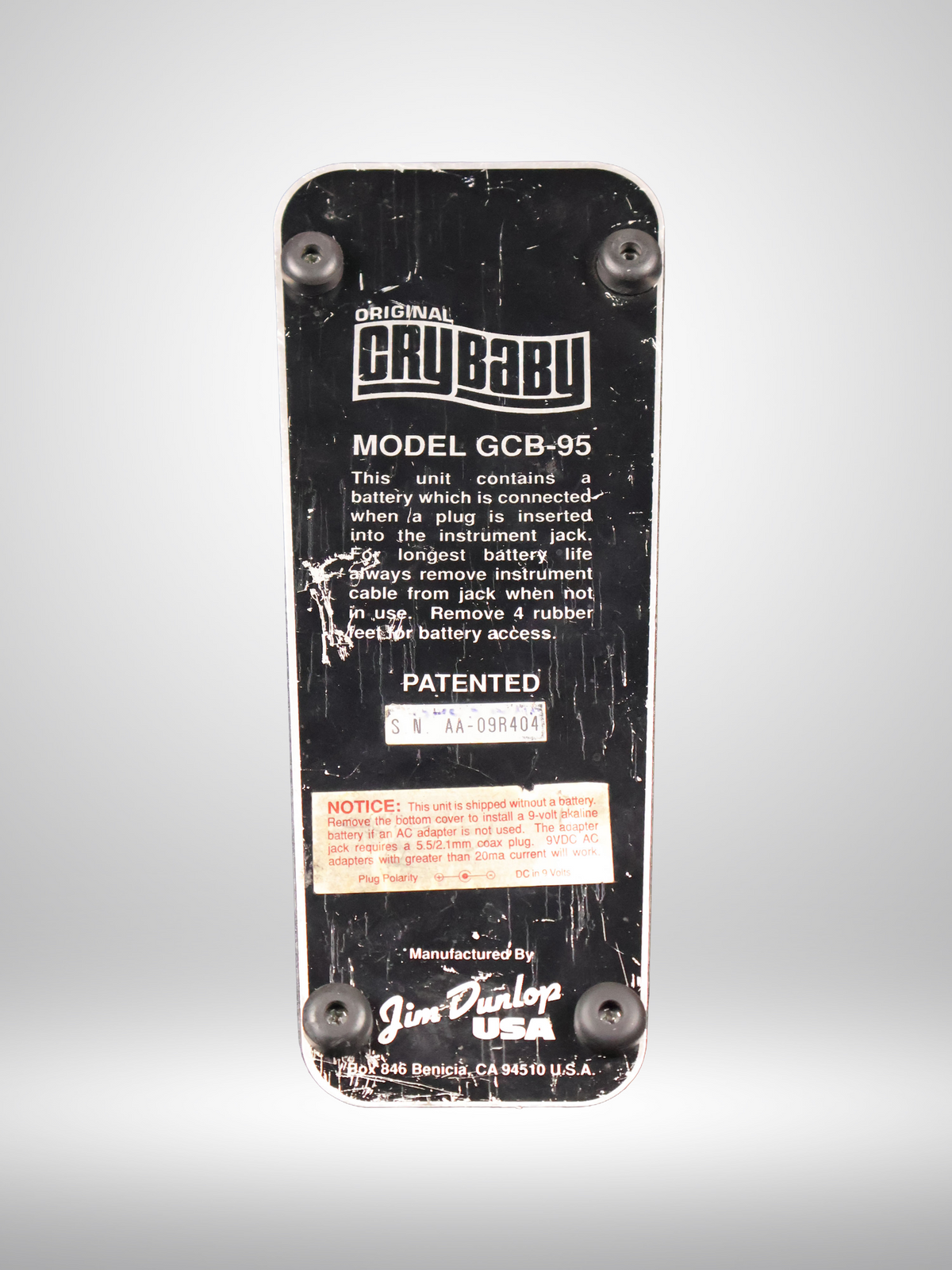 Dunlop Cry Baby GCB-95 Wah Pedal, Used