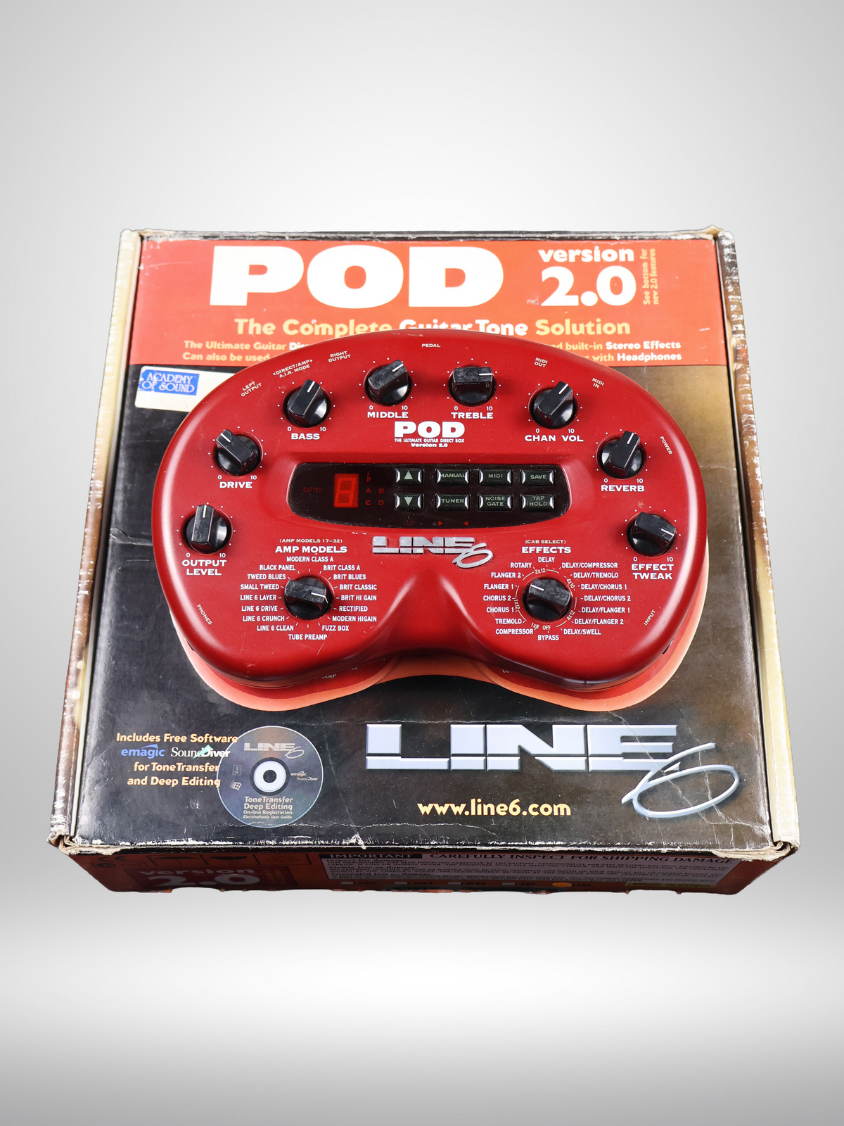 Line 6 Pod 2.0 Amp Modeller & Multi Effect Pedal, Used