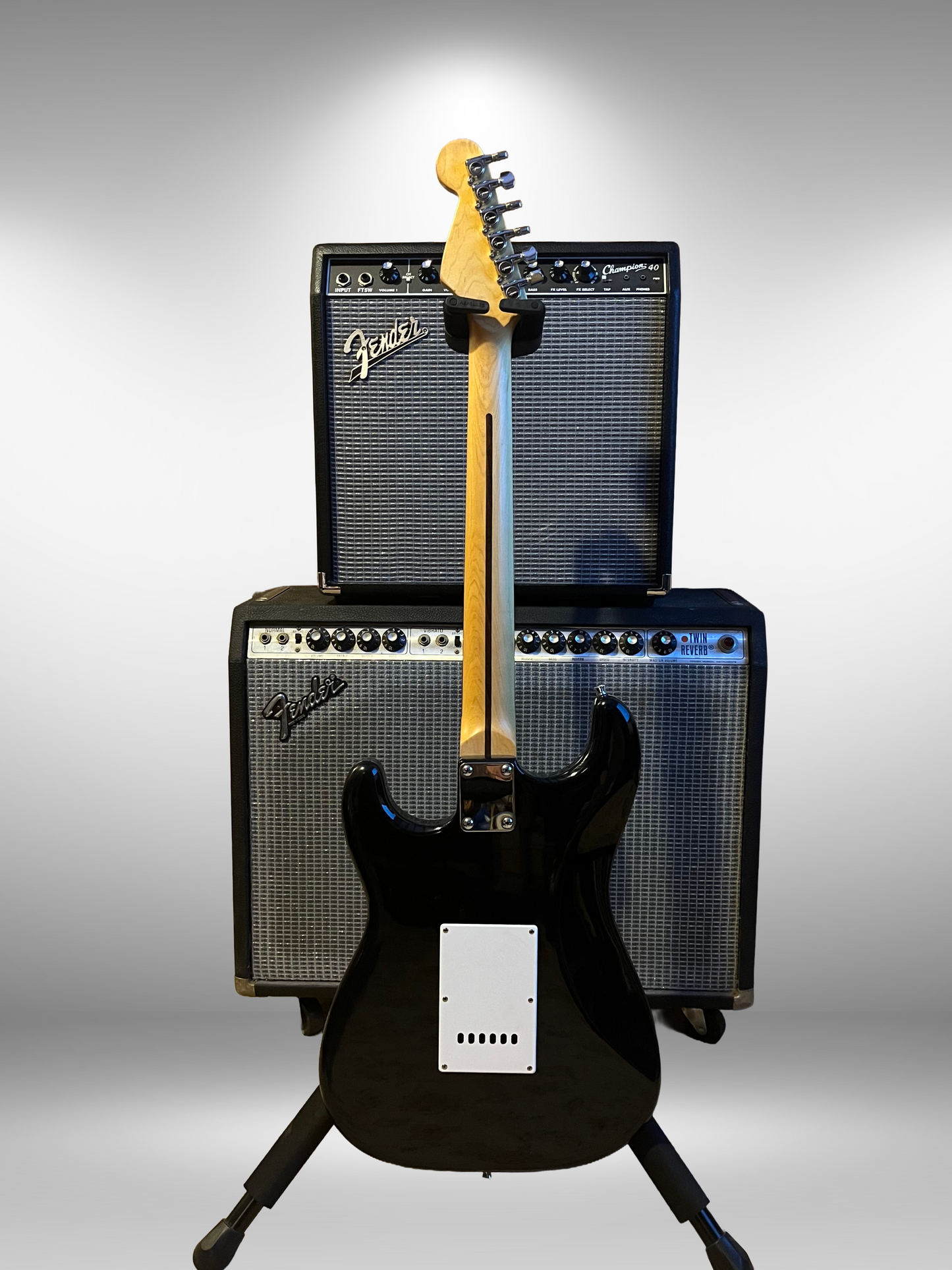 Squier Stratocaster SSS, Black, Used