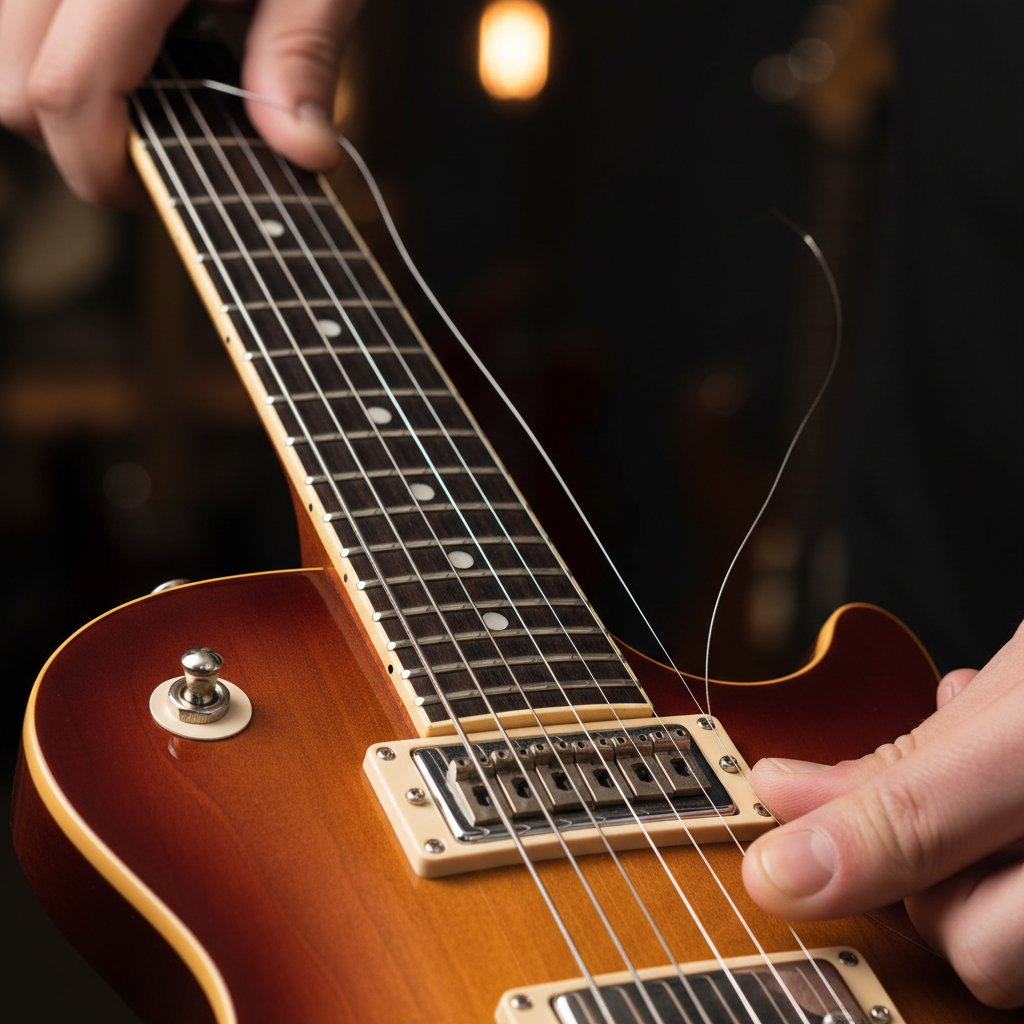 Electric/Acoustic Guitar Re-String (No Strings Included)