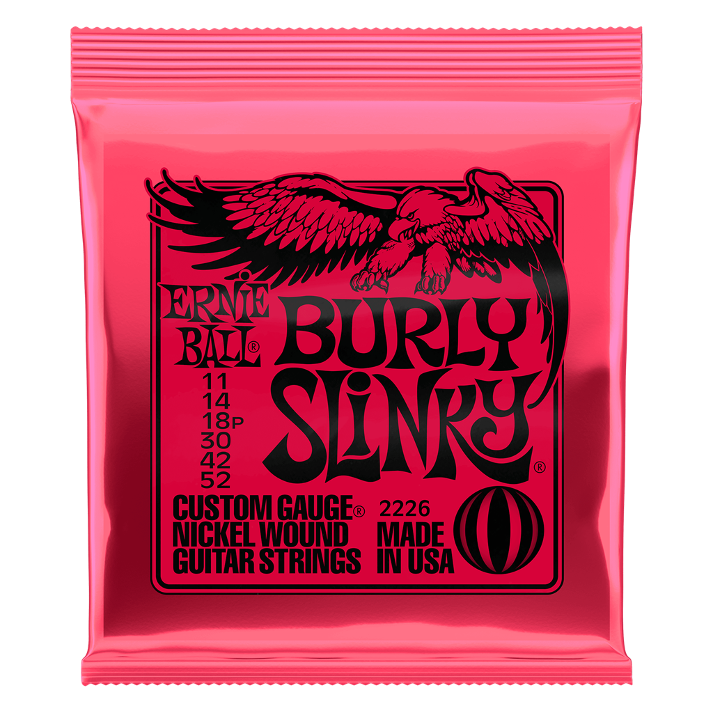 Ernie Ball Burly Slinky Guitar Strings, 11-52