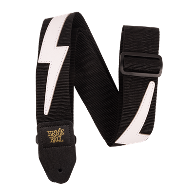 Ernie Ball Premium Guitar Strap, White Lightening