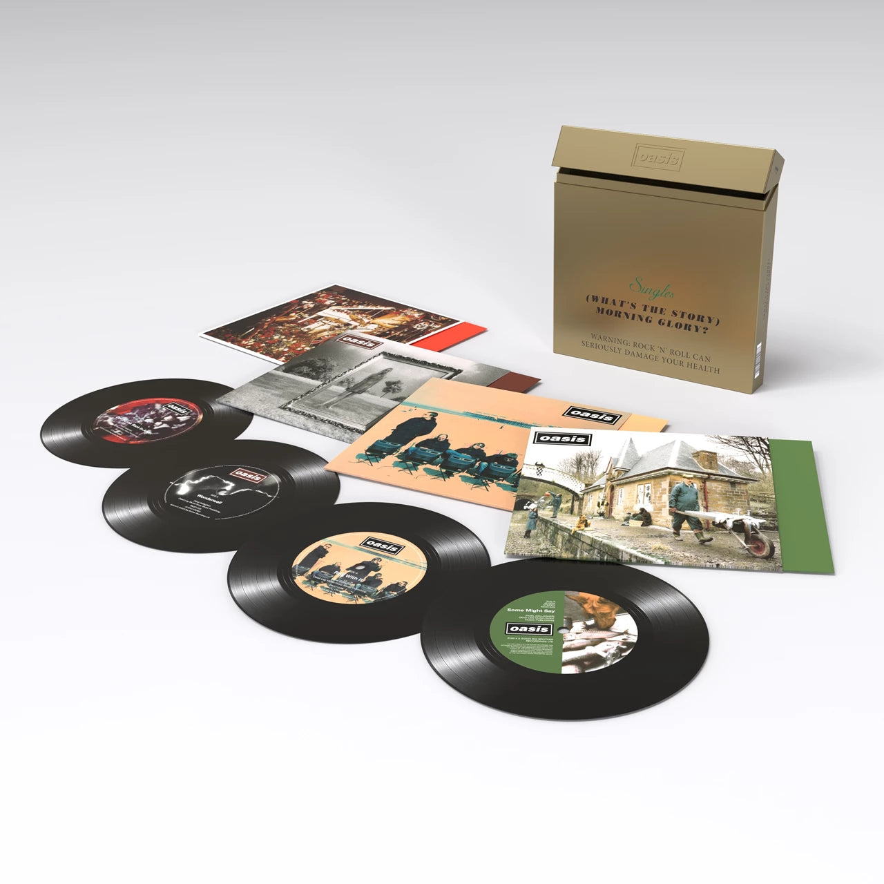 Oasis – (What's The Story) Morning Glory? Singles - 4 x Vinyl, 7", 45 RPM, Single, Reissue Box Set, Compilation, Limited Edition (NEW SEALED)