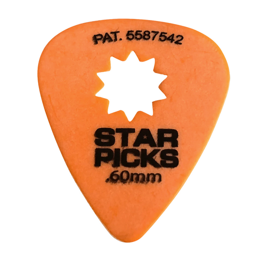 The Everly Brothers Star Picks, 0.60mm, Orange, 12-Pack