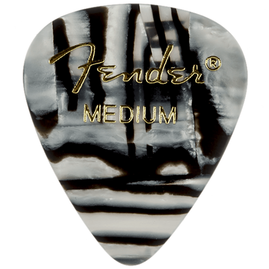 Fender 351 Medium Zebra Guitars Picks x12