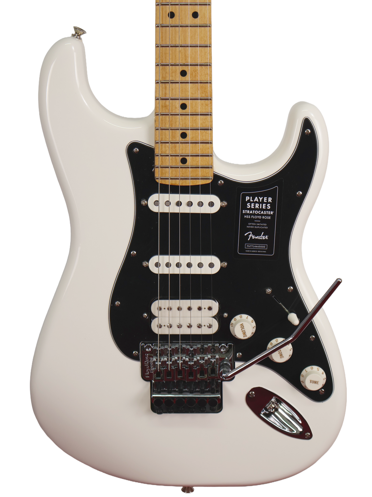 Fender Player Stratocaster, with Floyd Rose, HSS, Polar White (2022)