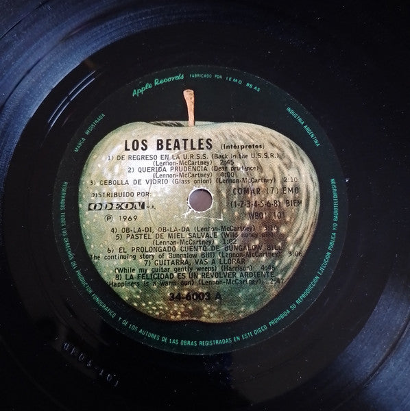 Los Beatles – Los Beatles - 2 x Vinyl LP, Album, Numbered, Mono, Green Labels, Argentina 1969 (USED VG+)