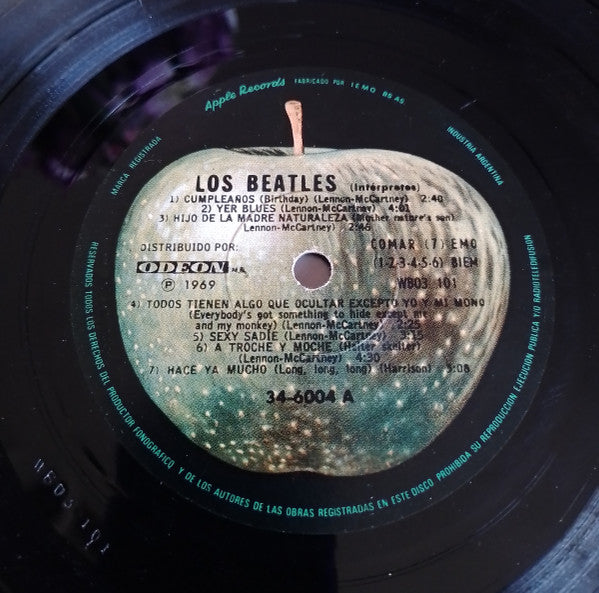 Los Beatles – Los Beatles - 2 x Vinyl LP, Album, Numbered, Mono, Green Labels, Argentina 1969 (USED VG+)