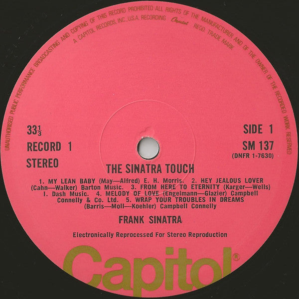 Frank Sinatra ‎– The Sinatra Touch - 6 × Vinyl LP, Compilation, Pink Labels Box Set, UK 1970 (USED NM)
